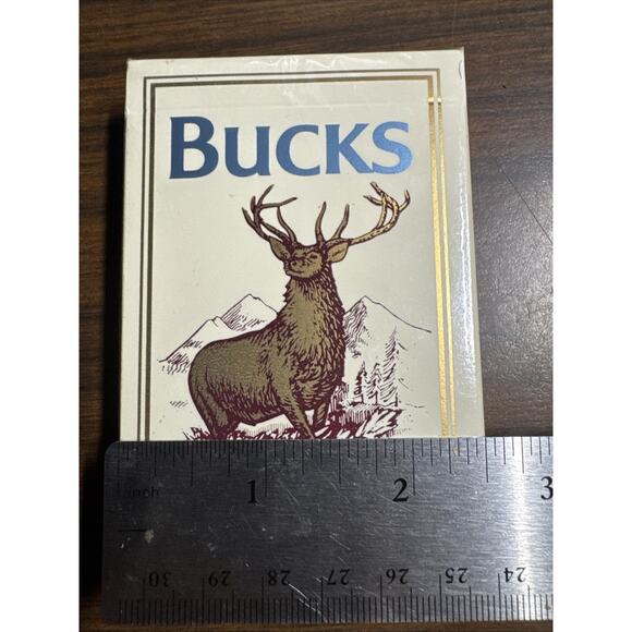 Bucks Playing Cards Philip Morris Inc. 1990 Vintage Brand New Sealed - Picture 4 of 5